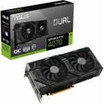 Asus Videokártya - nVidia DUAL-RTX4070-O12G (12288MB, GDDR6X, 2550/21000 Mhz, 192bit, 1xHDMI, 3xDP)