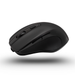 Bluestork Vezeték nélküli Egér - M-WL-OFF75-BLACK (Rechargeable, Bluetooth, 1600 DPI, 6 gomb, optikai, fekete)