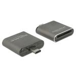 Delock Kártyaolvasó - 91498 (USB Type-C, SDHC/SDXC UHS-II/MMC, fekete)