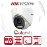 Hikvision 4in1 Analóg turretkamera - DS-2CE72DFT-F (2MP, 3,6mm, kültéri, fehér led:20M, D&N, IP67, WDR, ColorVu)
