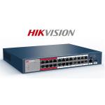 Hikvision Switch PoE - DS-3E0326P-E/M (24 port 100Mbps, 225W, 1 port 1000Mbps combo, L2)