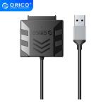 Orico Dokkoló adapter - 3.5" SATA HDD Adapter  (2,5"/3,5" HDD/SSD -> USB-A3.0, Max.: 2TB, 30cm, fekete)