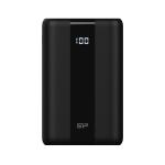 Silicon Power Akkubank - 30000mAh QX55 PowerBank Fekete (USB1- USB2: DC 5V/2.4A, USB3:Type-C :DC 12V/1.5A, Lightning)