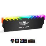 Spirit of Gamer Memória Hűtő - HEATSINK RGB MEMORY (DDR3/DDR4, RGB, aluminium, fekete)