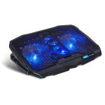Spirit of Gamer Notebook Hűtőpad 17"-ig - AIRBLADE 600 Blue (15dB; max. 95,14 m3/h; 2x12cm, LED, 2xUSB2.0)