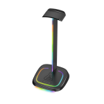 The G-Lab Fejhallgató állvány - K STAND NEON RGB H (fekete, USB-C, USB-A, univerzális, csúszásgátló, RGB)