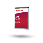 Toshiba Belső HDD 2.5" - L200 (SMR) Mobile 2TB (9,5mm; Bulk; notebookok, külső HDD házak; játékkonz; 128MB/5400RPM)