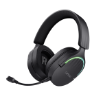 Trust Fejhallgató Vezeték nélküli - GXT491 Fayzo (Bluetooth; nagy-párnás; 3,5mm + USB-C; LED; mikrofon; fekete)