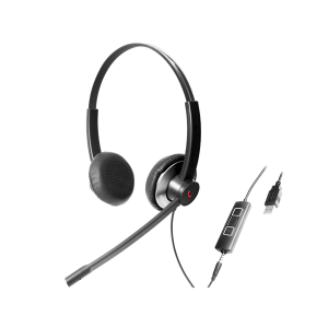 Addasound Call Center Fejhallgató UC - EPIC 502 (USB csatlakozó, Noice Cancelling mikrofon, fekete-szürke)