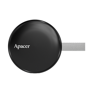 Apacer Külső SSD 512GB - AS725 (USB3.2 Type C, R/W: 1000 MB/s, MagSafe, fekete)