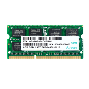 Apacer Memória Notebook - 8GB DDR3 (1333MHz, CL9, 1.5V)