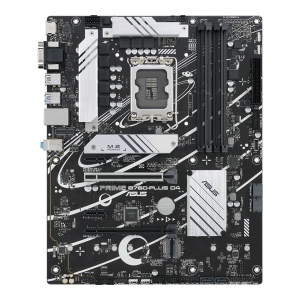 Asus Alaplap - Intel PRIME B760-PLUS D4 s1700 (B760, 4xDDR4 5066MHz, 4xSATA3, 3xM.2, HDMI+DP+VGA)
