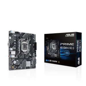 Asus Alaplap - Intel PRIME H510M-K R2.0 s1200 (H510, 2xDDR4 3200MHz, 4xSATA3, 1xM.2, VGA/HDMI)