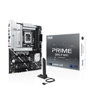 Asus Alaplap - Intel PRIME Z890-P WIFI LGA1851 (Z890, ATX, 4xDDR5 8666+MHz, 4xSATA3, 4xM.2, HDMI+DP)