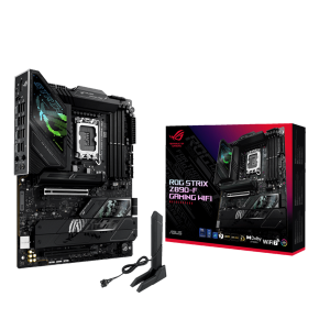Asus Alaplap - Intel ROG STRIX Z890-F GAMING WIFI LGA1851 (Z890, ATX, 4xDDR5 8600+MHz, 4xSATA3, 5xM.2, HDMI+DP)