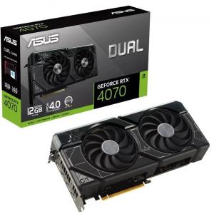 Asus Videokártya - nVidia DUAL-RTX4070-12G (12288MB, GDDR6X, 2505/21000 Mhz, 192bit, 1xHDMI, 3xDP)