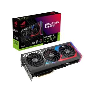 Asus Videokártya - nVidia ROG-STRIX-RTX4070TI-12G-GAMING (12288MB, GDDR6X, 2640/21000 Mhz, 192bit, 2xHDMI, 3xDP)