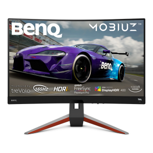 BenQ Monitor 27" - EX2710R (VA, 16:9, 2560x1440, 1ms, 400cd/m2, 90% DCI-P3, 2xHDMI, DP, Freesync, 165Hz)