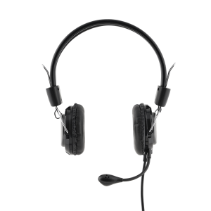 Bluestork Fejhallgató - MC201 Office Headset (mikrofon; hangerő szabályzó, 3,5 Jack, fekete)
