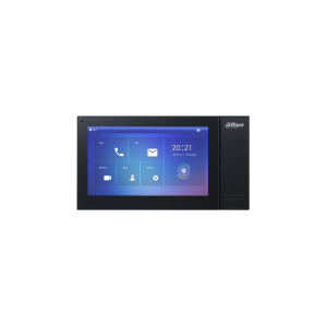 Dahua IP video kaputelefon - VTH2421FB-P (beltéri egység, 7" touch screen, 1024x600, SD, I/O, fekete, PoE)