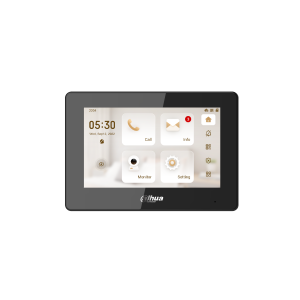 Dahua IP video kaputelefon - VTH5421HB-W (beltéri egység; 7" touch, SD, I/O, PoE, wifi, fekete)
