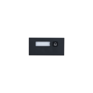 Dahua nyomógomb bővítő modul - VTO4202FB-MB1 (1 nyomógombos, VTO4202F moduláris IP video kaputelefon egységhez, fekete)