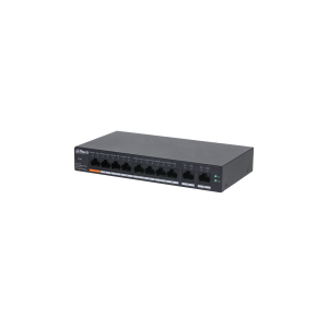 Dahua PoE switch - CS4010-8ET-60 (Cloud menedzsment; 8x100Mbps PoE + 2x 1Gbps uplink, 60W)