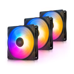 DeepCool Cooler 12cm - RF120 (3 IN 1)   (27dB; max. 95,99 m3/h; 4pin csatlakozó; ház hűtésre, RGB, PWM)