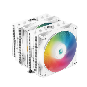 DeepCool CPU Cooler - AG620 WH ARGB (29,4 dB; max, 115,32 m3/h; 4pin PWM, 6 db heatpipe, 12cm, A-RGB LED, fehér)