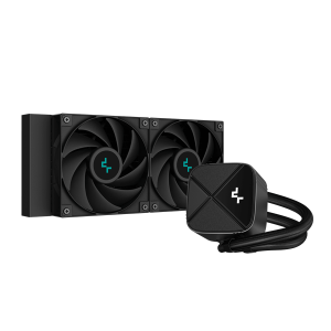 DeepCool CPU Water Cooler - LS520S Zero Dark (max 19dB; max. 145,86 m3/h; 2x12cm, A-RGB LED)