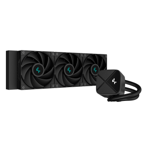 DeepCool CPU Water Cooler - LS720S Zero Dark (max 19dB; max. 145,86 m3/h; 3x12cm, A-RGB LED)