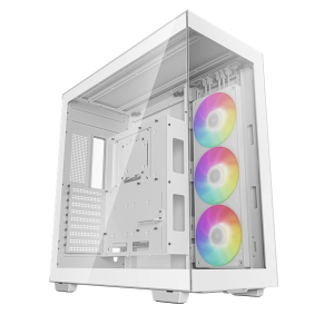 DeepCool Számítógépház - CH780 WH (fehér, ablakos, 3x140mm A-RGB ventilllátor, E-ATX, 4xUSB3.0)
