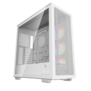 DeepCool Számítógépház - MORPHEUS WH (fehér, moduláris, 3x140mm venti,Mini-ITX /M-ATX /ATX /E-ATX, 4xUSB3.0, 1xUSB-C)