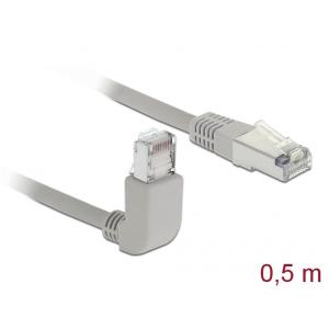 Delock Kábel - 83514 (Cat5e SFTP elfordított / egyenes kábel, 0,5m)