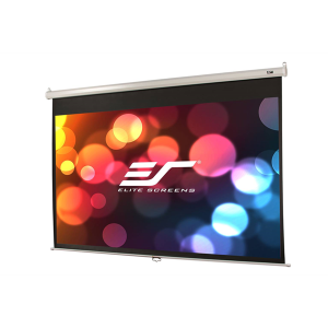 EliteScreens 100" (16:9) manuális fali vászon M100XWH-E24 (221 x 125 cm, Fehér váz)