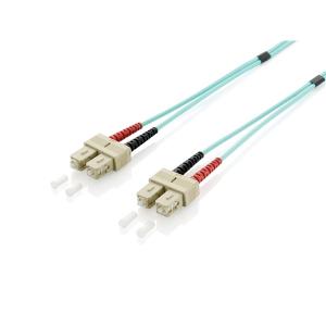 Equip Optikai Kábel - 255322 (OM3, SC/SC, 50/125µ, LSOH, türkiz, 2m)