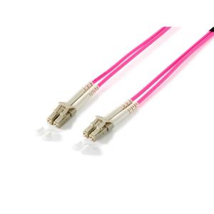 Equip Optikai Kábel - 255513 (OM4, LC/LC, 50/125µ, LSOH, lila, 3m)