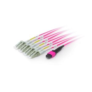 Equip Optikai Kábel - 25558307 (OM4, MPO/LC, 50/125µ, LSOH, kék, 3m)