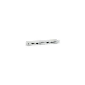 Equip Patch Panel - 326324 (24 port, Cat6, 1U, árnyékolt, szürke)