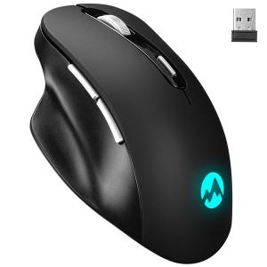 Everest Vezeték nélküli Egér - SM-W76X-HURRY (1600 DPI, 6 gomb, optikai, fekete, LED)