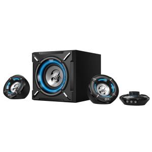 Genius Hangszóró 2.1 - SW-G2.1 1000 (3.5mm Jack, RCA, Line-In, Mic, 26W, fekete)
