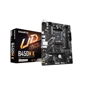 Gigabyte Alaplap - AMD B450M K AM4 (B450, 2xDDR4 2933MHz, PCI-E, RAID, 4xSATA3, M.2, 6xUSB2.0, 6xUSB3.1)