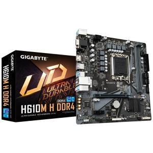 Gigabyte Alaplap - Intel H610M H s1700 (H610, 2xDDR5 4800MHz, 1xGBE LAN, 4xSATA3, M.2, 4xUSB2.0, 4xUSB3.2)