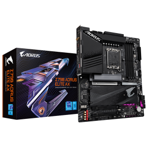Gigabyte Alaplap - Intel Z790 AORUS ELITE AX  (s1700, Z790, ATX, 4xDDR5, 4800Mhz, 6xSATA3, M.2, HDMI)