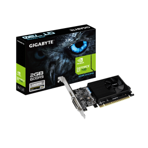 Gigabyte Videókártya - nVidia GT730 (2048MB DDR5, 64bit, 902/5000MHz, DVI, HDMI, Single Slot Ventilátor)