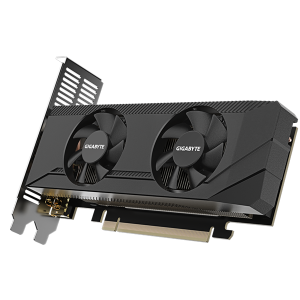 Gigabyte Videókártya - nVidia RTX 3050 OC Low profile (6144MB, GDDR6, 96bit, 1477/14000Mhz, 2xHDMI, 2xDP)