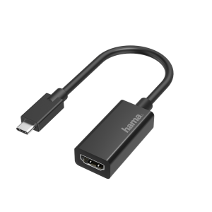 Hama Átalakító - 205160 (HDMI adapter, USB-C port, 4K, fekete)