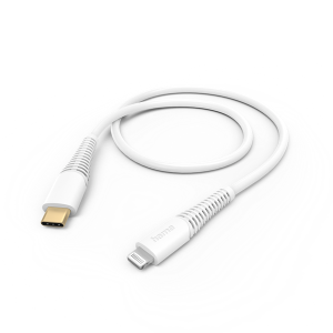 Hama Kábel - 201603  (USB-C/Lightning, USB 2.0, 1,5m, fehér)