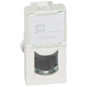 Legrand Program Mosaic LCS2 RJ45 aljzat Cat 5e UTP 1 modul fehér