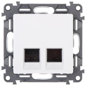 Legrand Valena Life 2xRJ45 Cat. 5e UTP csatlakozóaljzat fehér
